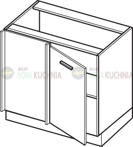 Campari stojąca narożna 105x65