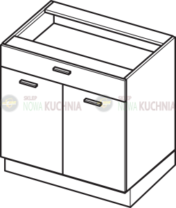 Campari stojąca z szufladą 80 cm  