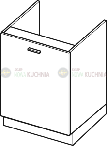 Lora stojąca zlewozmywakowa jednodrzwiowa 50cm