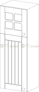 Lora wisząca z witrynką 40/108 cm