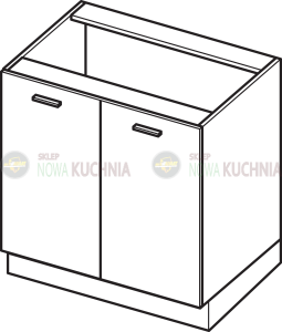 Blanka stojąca dwudrzwiowa 80 cm