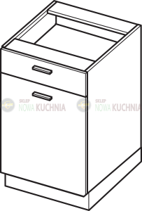 Blanka stojąca jednodrzwiowa z szufladą 50 