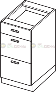 Blanka stojąca z trzema szufladami 40