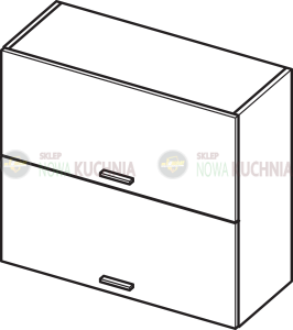 Blanka wisząca dwudrzwiowa otwierana do góry 80 