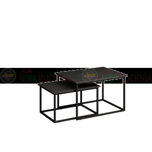 KISS Zestaw stolików czarne K-ZES 
