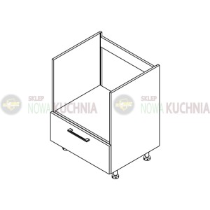 MONO Big stojąca do zabudowy piekarnika i płyty K2 Naturalne BLACK 