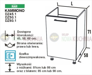 MONO L4P zlewozmywakowe, połysk DZ...1