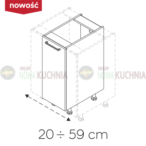 Klasyczne MONO szafki stojące D20-59.1SPEC 
