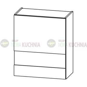 Kamset wisząca z witryną 60cm     