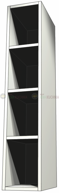 szafka wisząca otwarta 100cm Kamduo ML biała.png