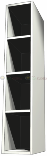 szafka wisząca otwarta 100cm Kamduo ML biała.png