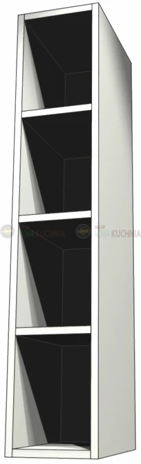 szafka wisząca otwarta 100cm Kamduo ML biała.png